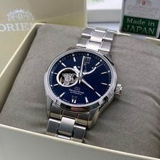 Excellent condition Orient Star Wristwatch Skeleton Automatic Navy Dial