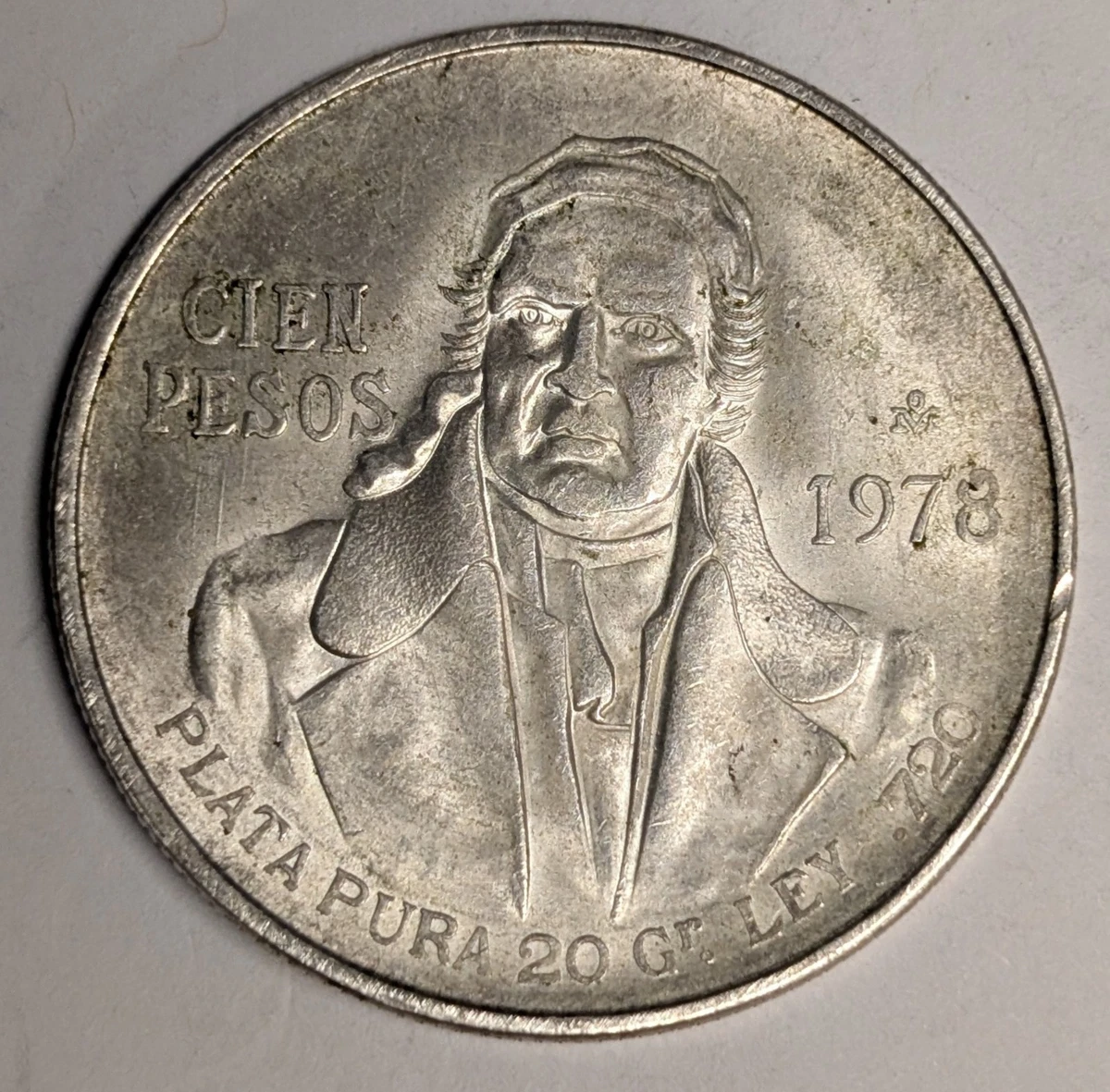 Silver 100 Pesos Denomination 1978 Mexican Coins (1905-Now) for