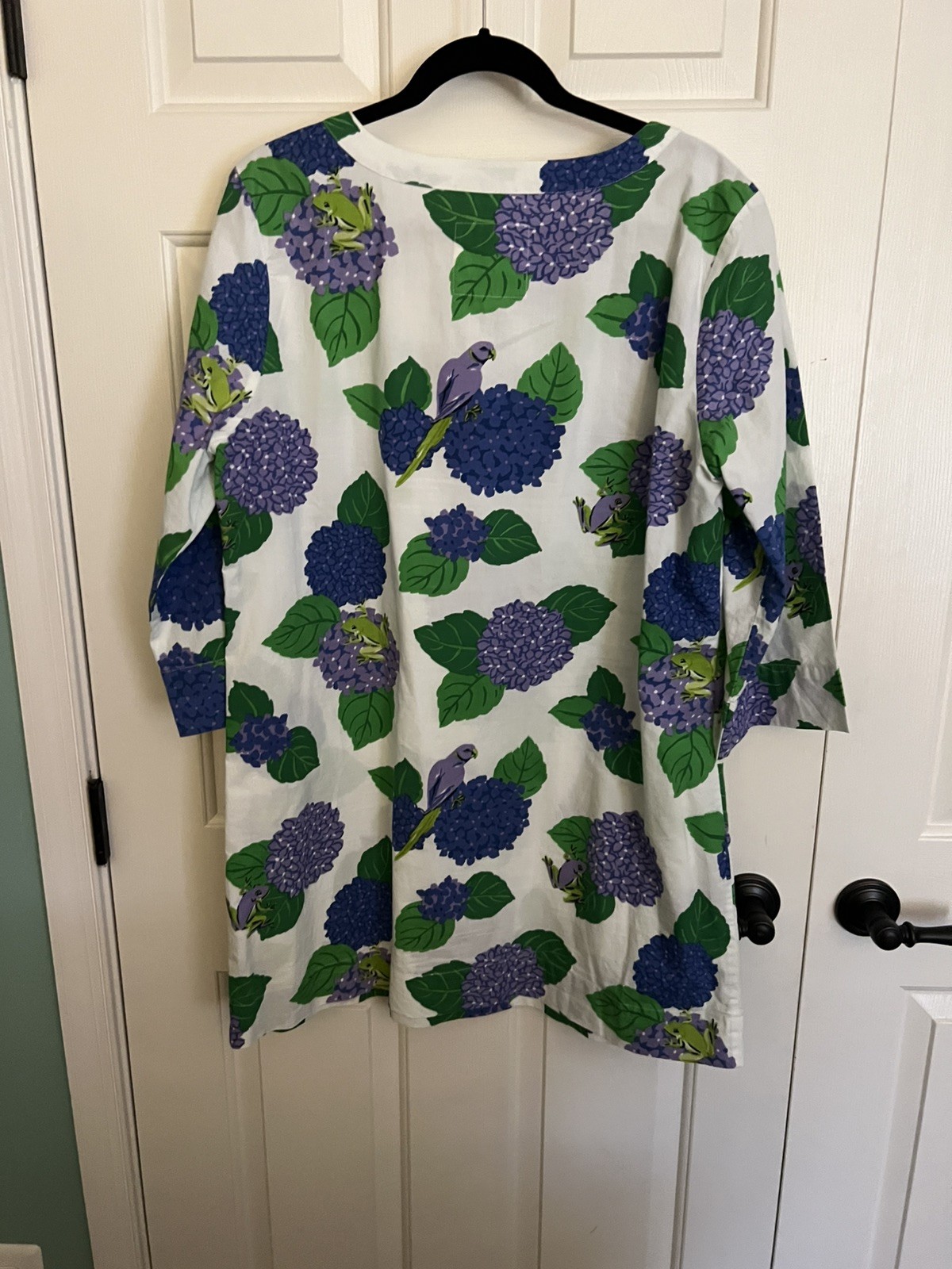 PRINTFRESH hydrangea hideaway  tunic dress organi… - image 3