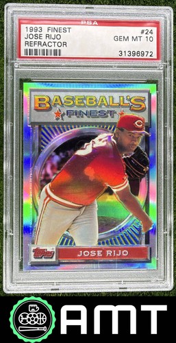 Jose Rijo PSA 10 1993 Topps Finest Refractor Cincinnati Reds #24 6972