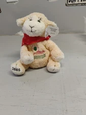 Glory Be,, 2005 Stuffed Animal Sheep With A Handkerchief  Ferris Whee On Belly