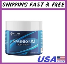 Magnesium Cream for Sleep, Leg Cramps  Muscle Soreness, Highly Concentrated