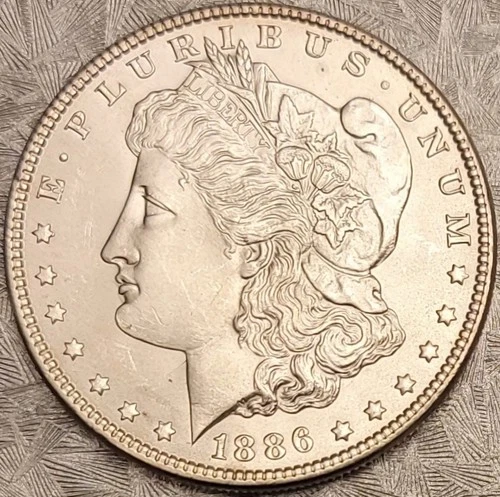1886 Morgan Silver Dollar - Looks UNC - CLASHED BETTER DATE BEAUTY!