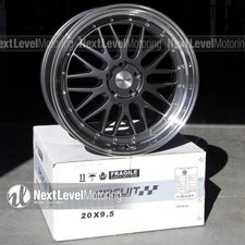 Circuit Cp30 20x8.5 20x9.5 5x114.3 Gun Metal Staggered Wheels Fits Nissan 350z