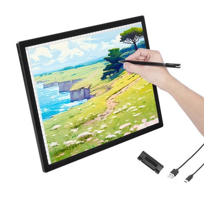 Light Board A3 LED Pad Rechargeable Light Table for Tracing Light Box Diamond