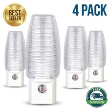3.47 In. Plug-In Incandescent Automatic Dusk to Dawn Warm White LED Night Light