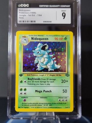 Nidoqueen (1st Edition) graded CGC 9 for sale on eBay