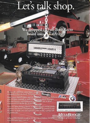 MESA/BOOGIE TRIAXIS TUBE PREAMP/ABACUS-1992 PROMO PRINT MAGAZINE AD 8X11 POSTER