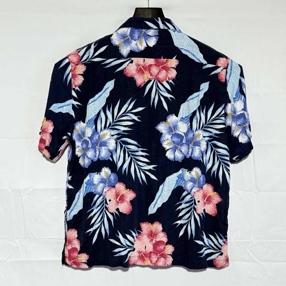 Camisa Hawaiana Mezcla Seda Caribeña (XL) Floral Foto 2 de 4