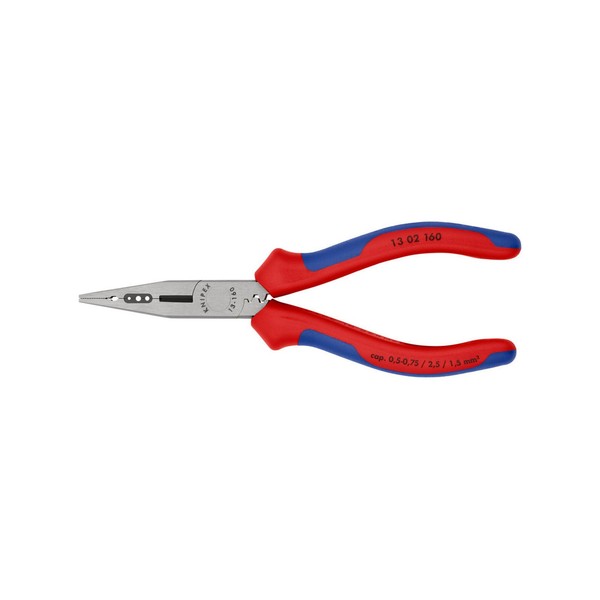 Knipex 13 02 160 Verdrahtungszange Mit Comfort-Griffen Schwarz Atramentiert 160-image