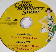 CAROL BURNETT SHOW DVD Disc Only - Jackson 5 - Dinah Shore - Roddy McDowell 