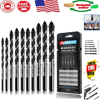 Innovative 10-Piece Drill Bits Set with Anti-Slip Triangle Shank for Stability