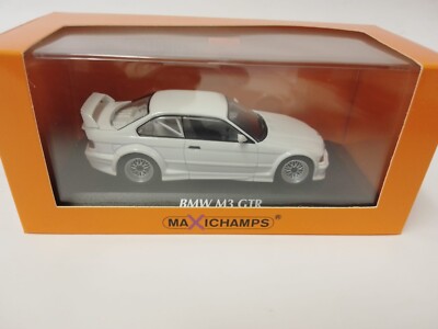 Minichamps Maxichamps 940023381 – BMW M3 E36 GTR 1993 Blanche, 1/43 (prévente)