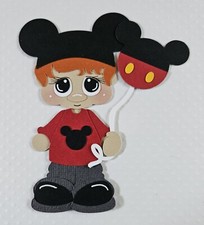 Mickey Boy Red Hair. Scrapbook, Card Making Paper Piecing
