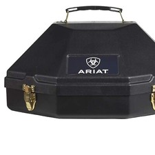 Durable Black Hard Plastic Cowboy Hat Carrier - Perfect for Sports Travel-