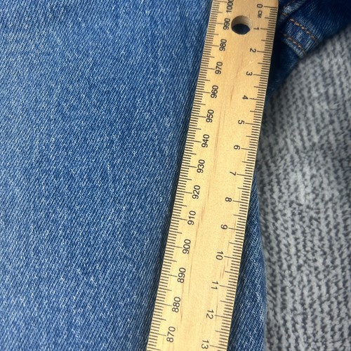 Levis Jeans Womens 27 Blue Denim Premium Big E 70s Ribcage Slim Ankle - Picture 6 of 16