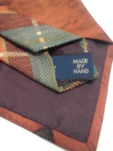 Vintage Polo by Ralph Lauren for Nordstrom Tie Silk Necktie GOLF Handmade RARE - Picture 10 of 11