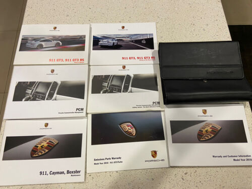 2016 PORSCHE 911 GT3 911  GT3 RS  OWNERS MANUAL CLEAN SERVICE BOOK COMPLETE OEM - Bild 1 von 12