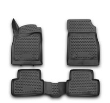 Fits 2011-2015 Chevrolet Cruze Floor Mats Liners Full Set All Weather Black