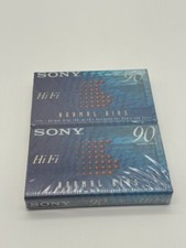 NOS Lot of 2 Sony Hi-Fi Normal Bias Blank Audio Cassettes