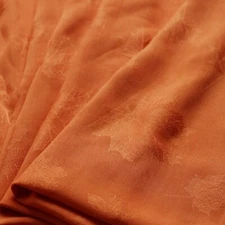1 Yard soft dress shirt sleepwear fabric cotton viscose rayon jacquard orange