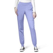 Women's Comfort Waist Cargo Jogger Scrub Pant, Ceil Blue, 2XS