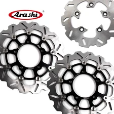 BLACK Front & Rear Brake Disc Rotor Fit Suzuki GSXR1000 2005-2008 GSXR750 K6 K7