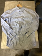 Uniqlo Medium Mens Shirt Button Up Long Sleeve Dress Office (1-Pen Stain)