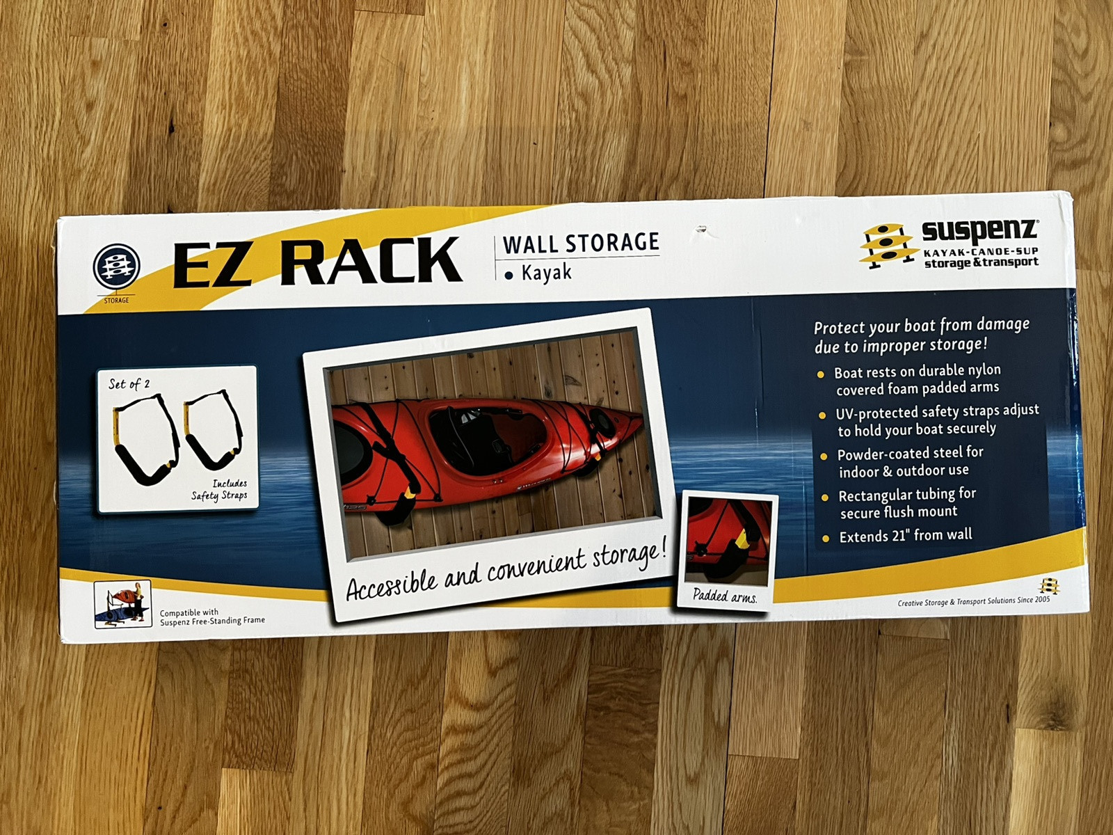 / Canoe Storage Rack 2 Piece Wall Mountable