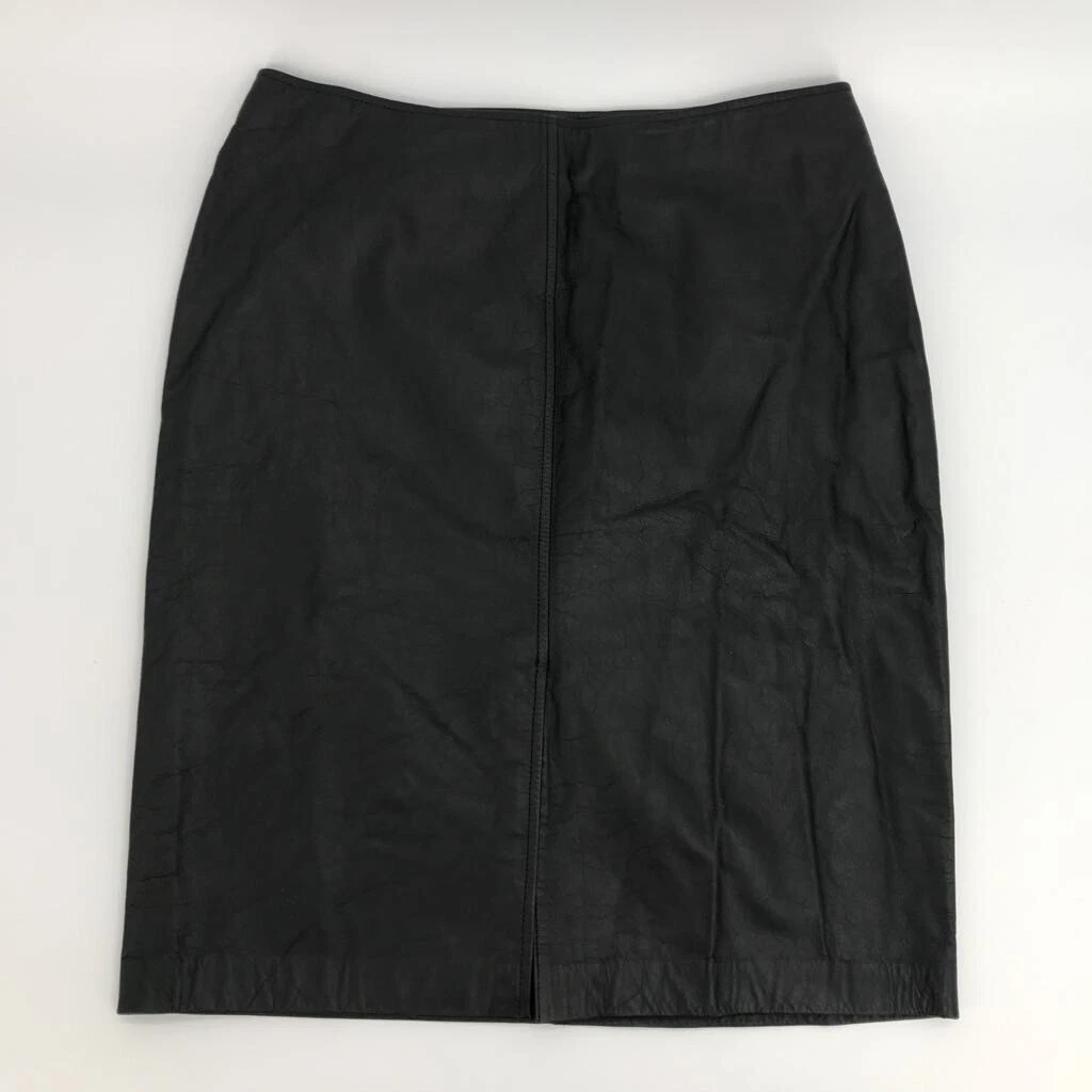 Black a line skirt knee length outlet