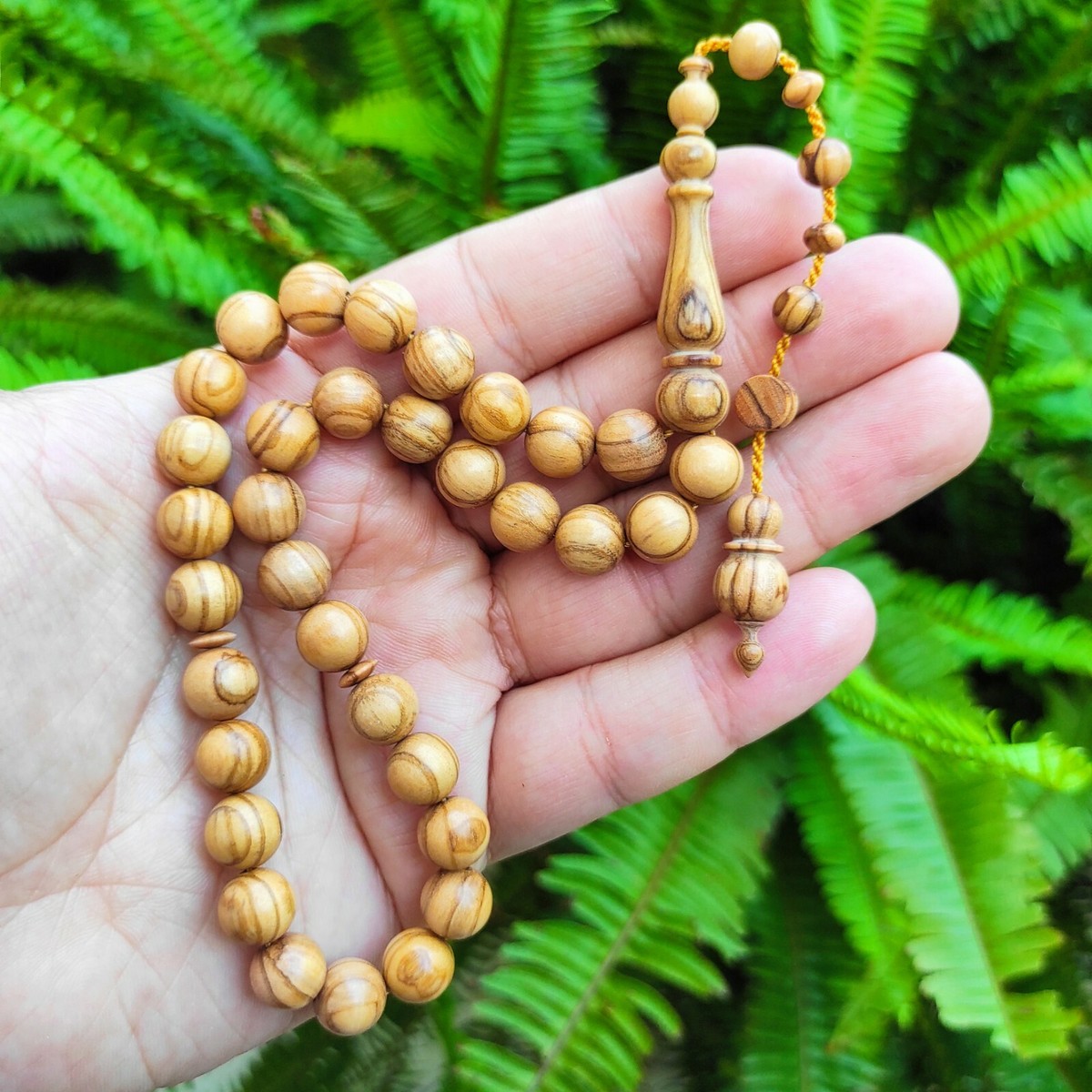 Century-Old Olive Tree Wood Prayer Beads Tasbih Zeytin Tesbih Zayton  Misbaha 459