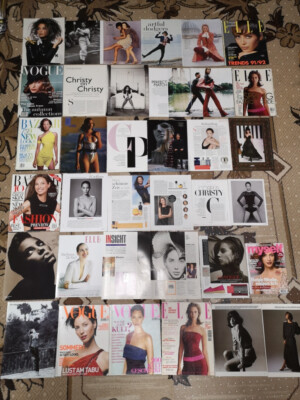 Christy Turlington massive collection 5 kg magazine covers editorials adverts