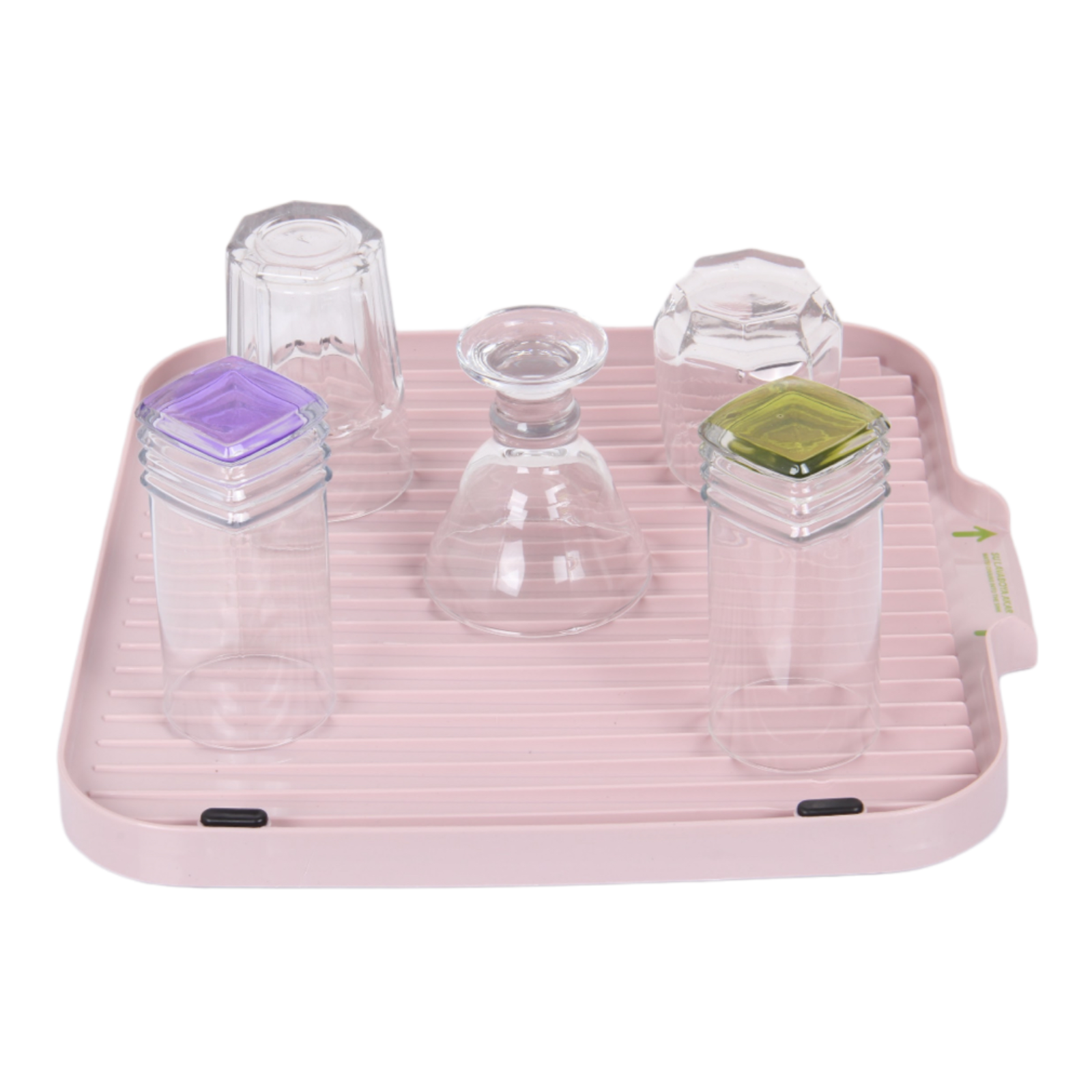 Large Dish Drainer Drip Tray. DoubleSided Plastic Sink Side Draining