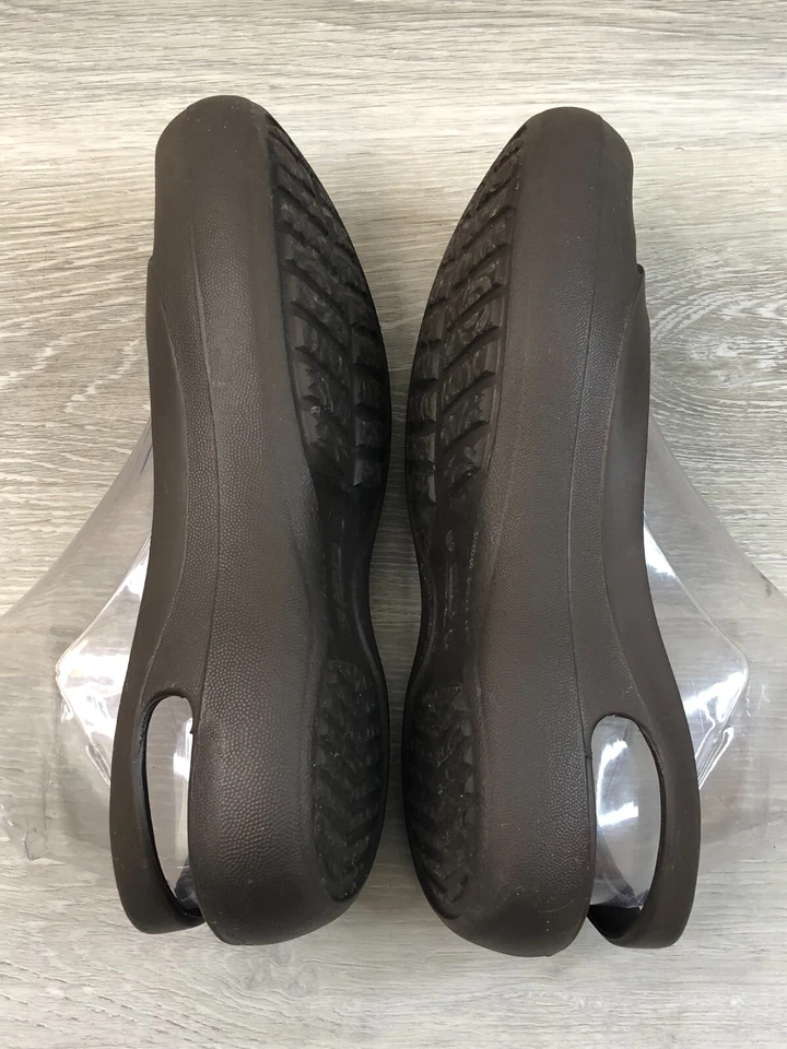 Crocs Jayna Womens Ballet Flat Brown Rubber Slip On Casual Comfort Shoes - Image 4 of 4