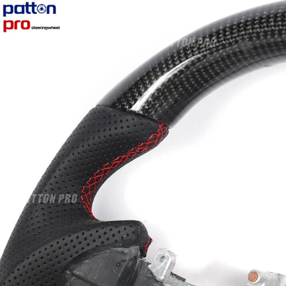 Volante deportivo de fibra de carbono para Infiniti G25 G37 Q40 Q60 QX50 EX35 EX37 Foto 4 de 4