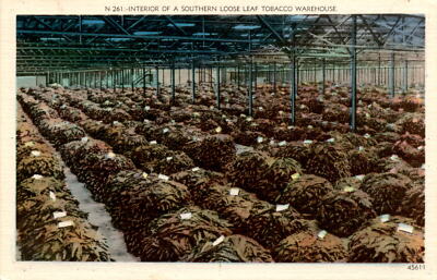 tobacco asheville nc Asheville, N. C., Southern, Loose Leaf Tobacco Warehouse Postcard