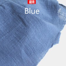 Solid Cotton Linen Fabric Natural Flax DIY Material Costume Upholstery 100X137CM