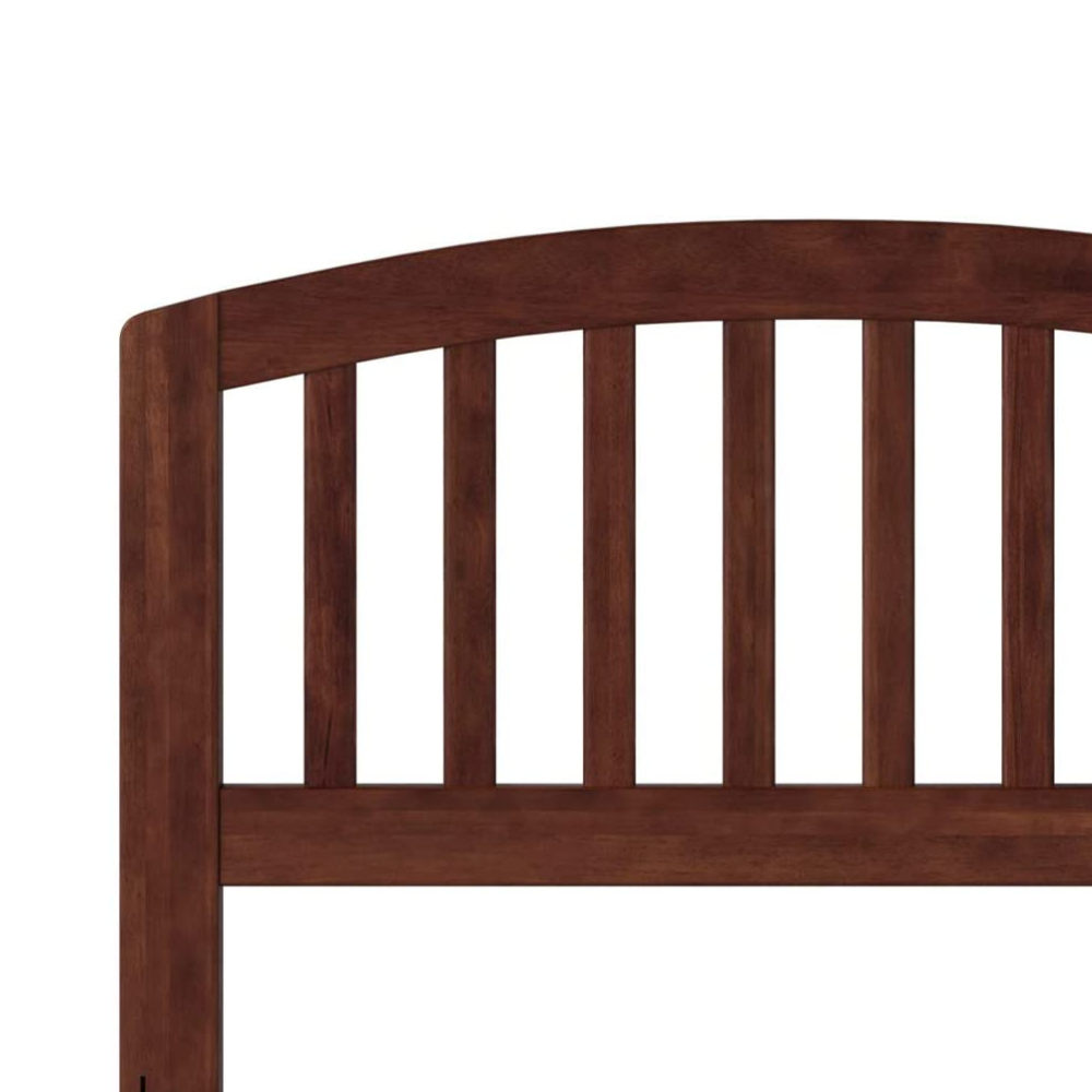 Twin Size Wooden Headboard for Metal Bedframe Classic Arched Mission