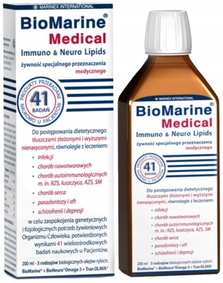 BioMarine Medical Immuno & Neuro Lipids 200/400/600 ml Haifischleberöl Lebertran
