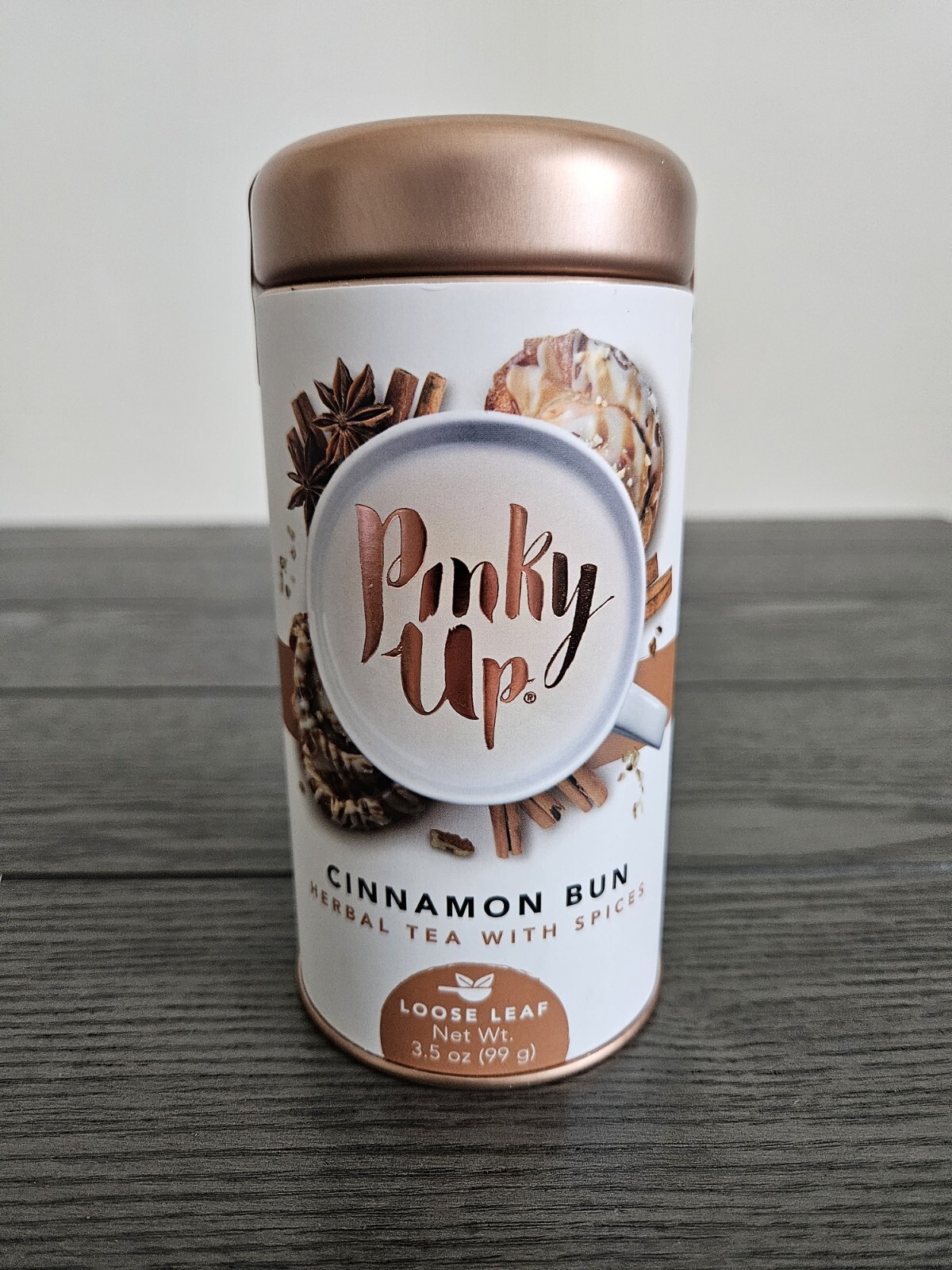 NEW Pinky Up Loose Leaf Herbal Tea CINNAMON BUN 3.5 oz (99 g)