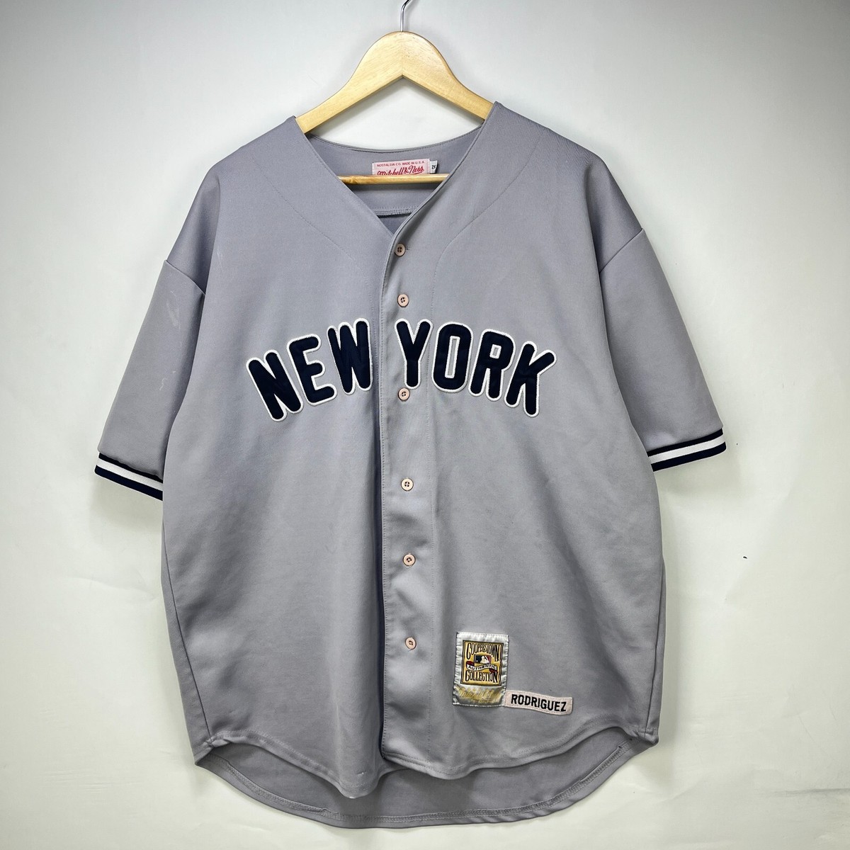 Vintage 90s New York Yankees AlexRodriguez Mitchell Ness Baseball