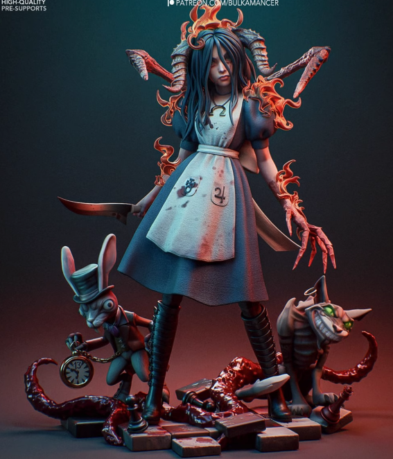 1/24 Resin Alice Horror in Wonderland Unpainted Unassembled 5378