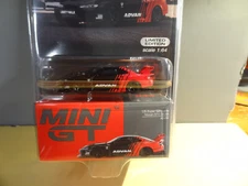 MINI GT #649 - BLACK / RED - ADVAN LB-SUPER SILHOUETTE NISSAN S15 SILVIA MIJO