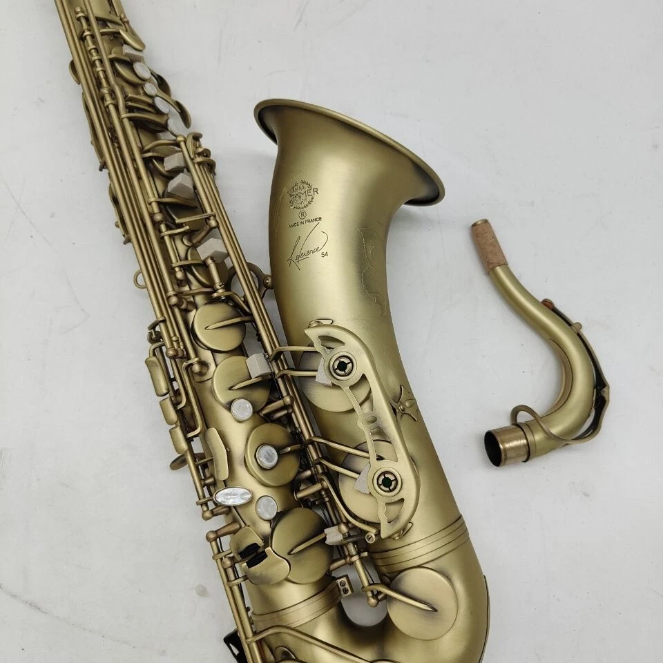 Professional Tenor Saxophone Reinforced Bronze Matte Saxophone High Quality