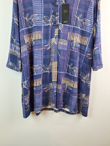 Isle Ladies Size Large Printed V-neck Dress New - Picture 5 of 10