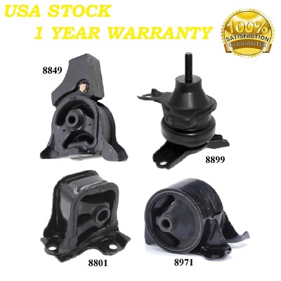 4PCS MOTOR & TRANS MOUNT FIT 1998-2002 HONDA ACCORD 2.3L - MANUAL TRANS