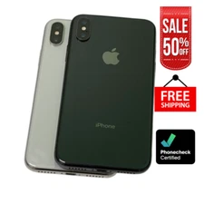 Apple iPhone X 64GB 256GB Silver / Gray Factory Unlocked Verizon Att Spectrum