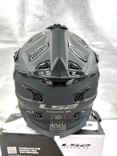LS2 Helmets 700-1011 MX/Off Road Subverter Evo Helmet Matte Black 