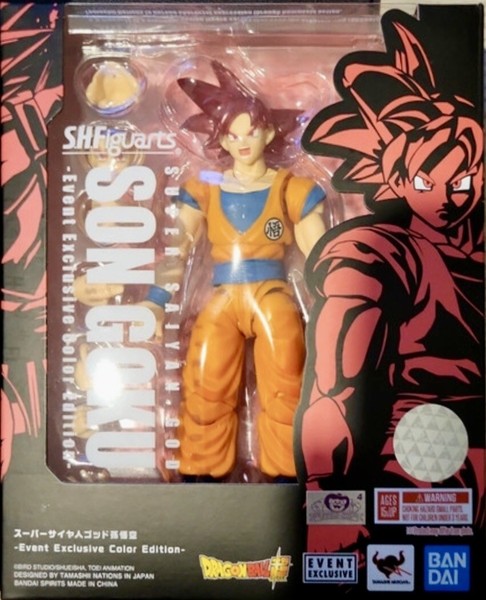 SH Figuarts Son Goku Super Saiyan God Exclusive SDCC