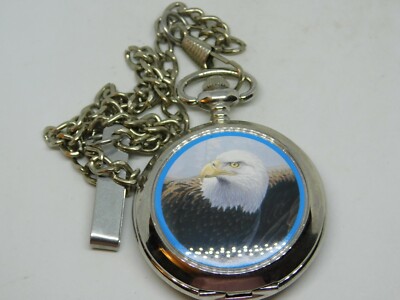 Westminster Silver Tone Quartz Analog Pocket Watch